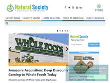 Tablet Screenshot of naturalsociety.com